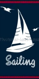 (L) 95x175cm SAILING coton égyptien